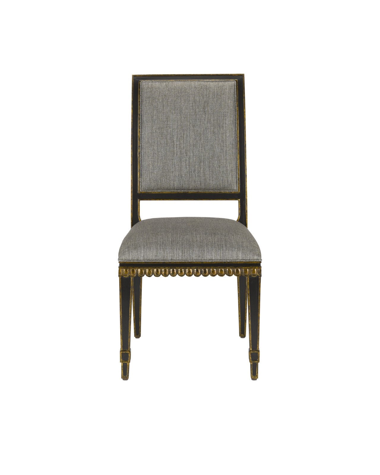 Ines Black Chair, Appeal Peppercorn